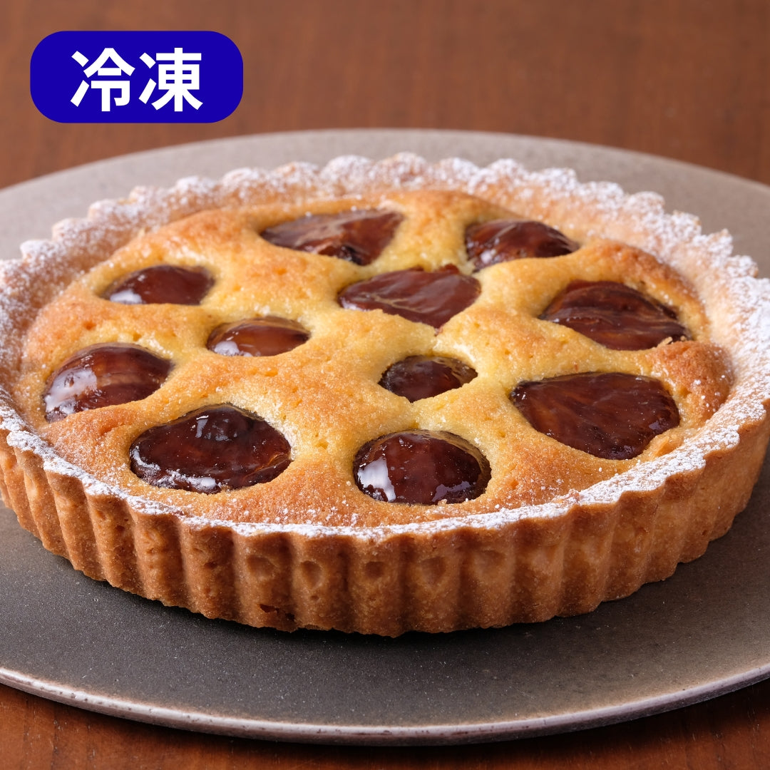【タルティア】冷凍タルト 栗&ほうじ茶 ホールサイズ