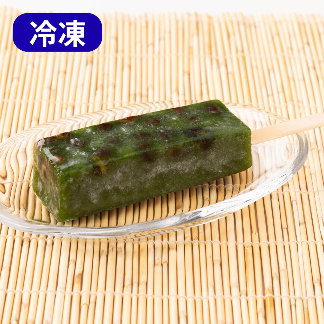 【かに舞】プレミアム葛アイスバー(抹茶＆大納言) 1本