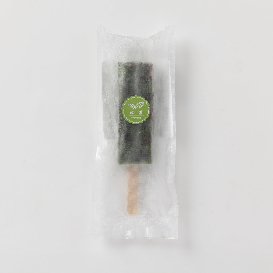 【かに舞】プレミアム葛アイスバー(抹茶＆大納言) 1本