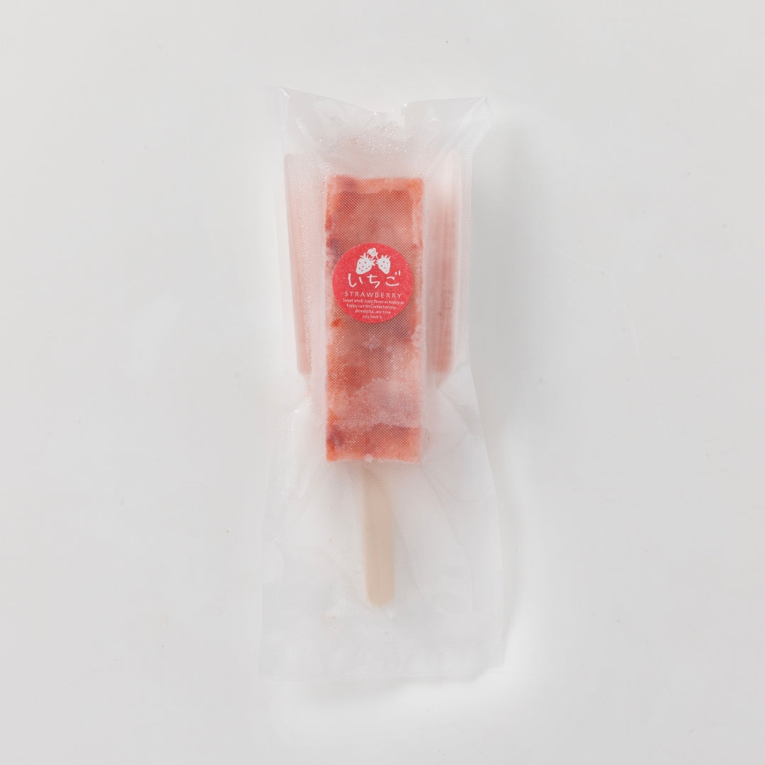 【かに舞】プレミアム葛アイスバー(いちご) 1本