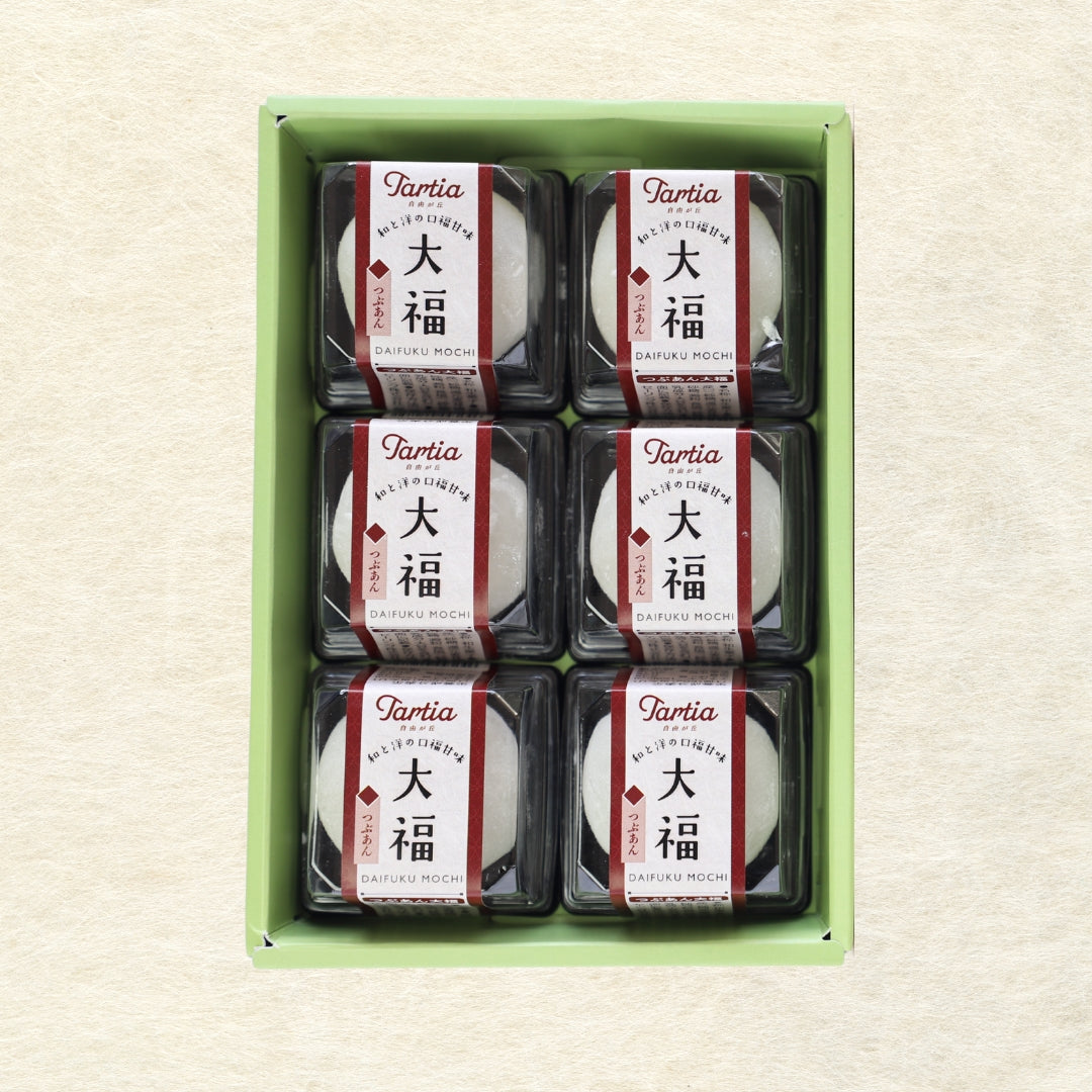 【かに舞】つぶあん大福 6個入りセット